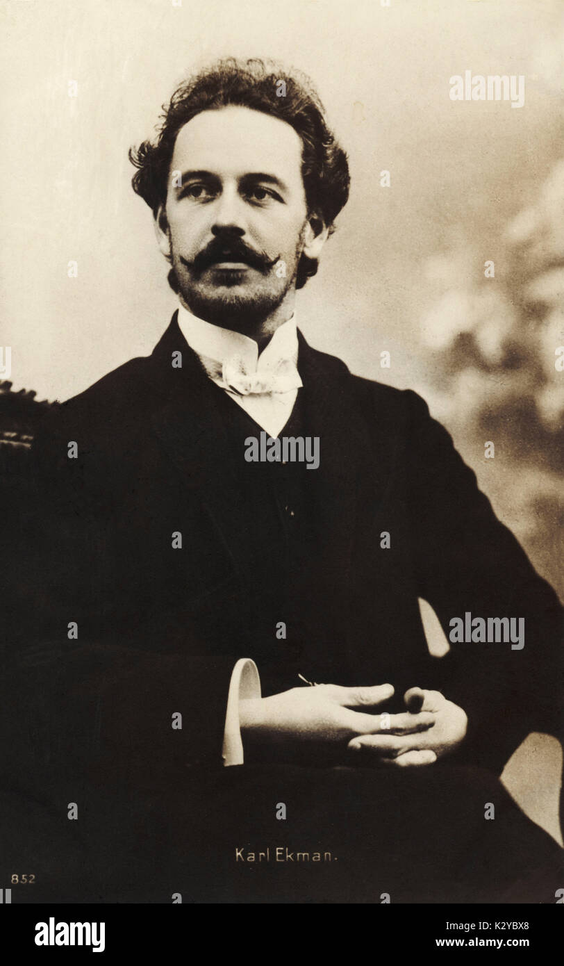 EKMAN, Karl finnische Pianist und Dirigent. Sibelius' Biograph. (1869-1947) Stockfoto