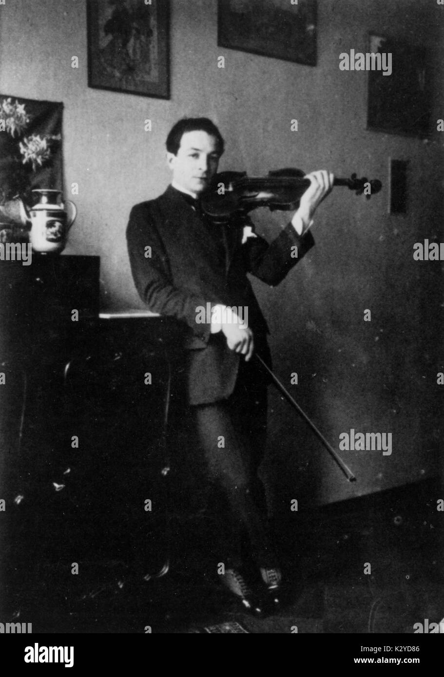 KOCHANSKI, Paul spielen Geige. Polnische Violinist, 1887-1934 Stockfoto