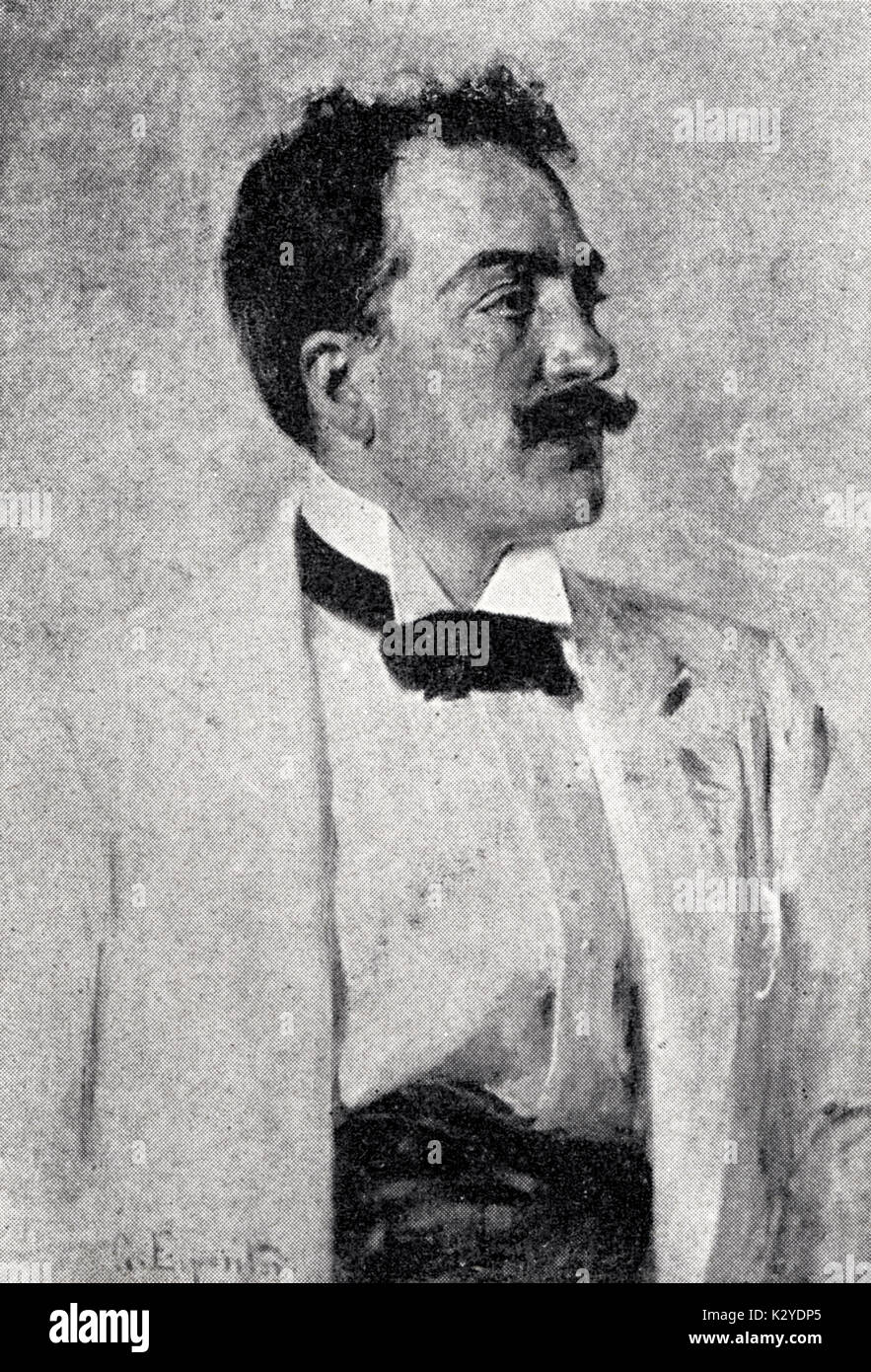 GIORDANO, Umberto - durch G Esposito italienische Oper Komponist, 1867-1948 Stockfoto