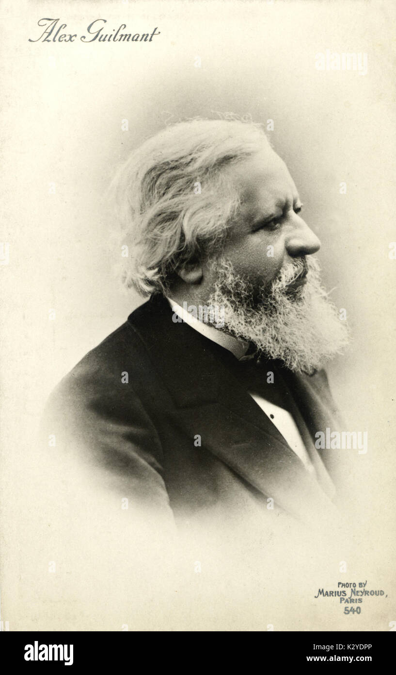 Alexandre Guilmant, französischer Organist und Komponist, 1837-1911 Stockfoto