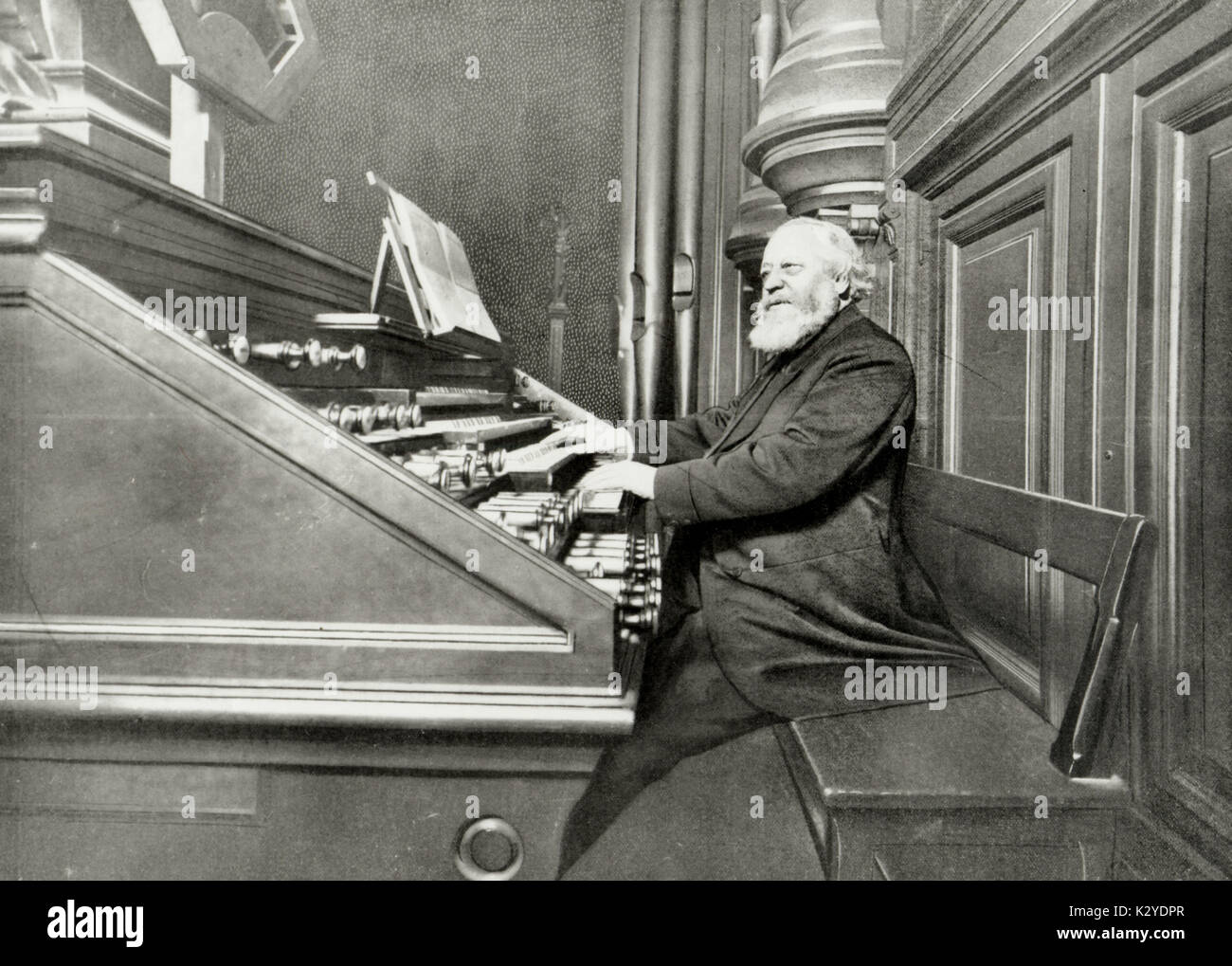 Tschaikowski, Alexandre - Spielen der Orgel im Trocadero, Paris - der französische Organist und Komponist, 1837-1911 Stockfoto