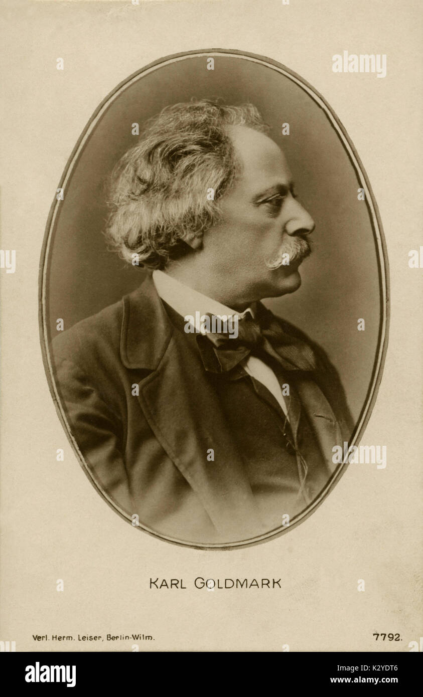 GOLDMARK, Karl Österreichisch-ungarische Komponist, 1830-1915 Stockfoto