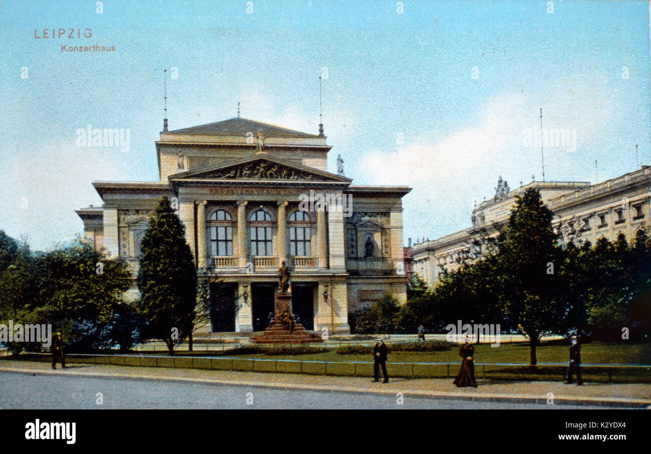 Konzerthaus, Leipzig, Deutschland. Im frühen 20. Jahrhundert. Stockfoto