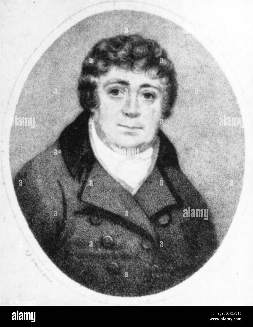 ARNOLD, Samuel englischer Organist und Oper Komponist, 1740-1802. Der bearbeitete Händel Werke Portrait von Ridley, 1813, nach J Arnold Stockfoto