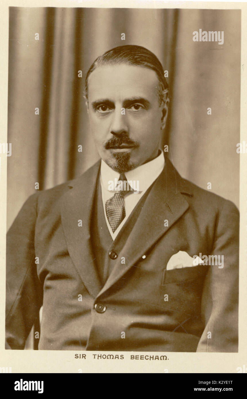 Sir Thomas Beecham. Englische Dirigent, 1879-1961 Stockfoto