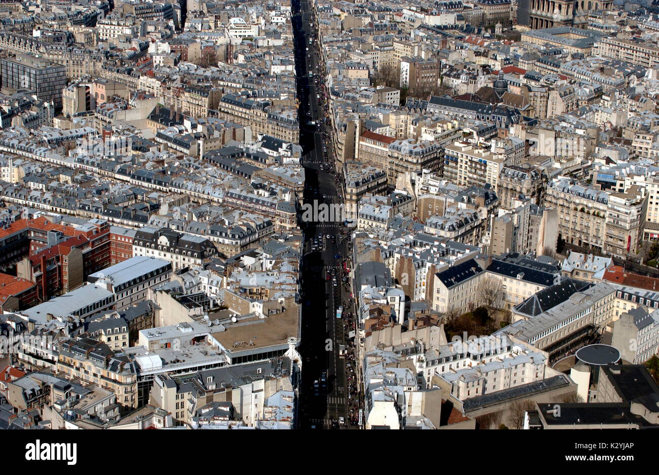 AJAXNETPHOTO. Frankreich, Paris. - Die RUE DE RENNES IN 14 ER - Ansicht von oben. Foto: Jonathan Eastland/AJAX REF: D1X 60604 1024 Stockfoto