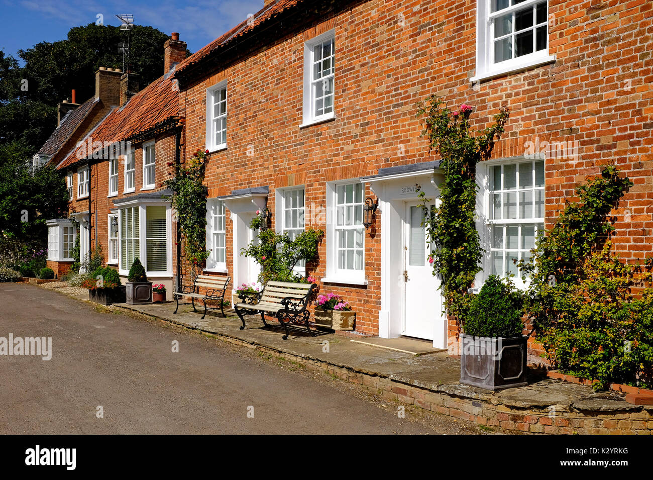 Wohn- reihenhaus Eigentum, Burnham Market, North Norfolk, England Stockfoto