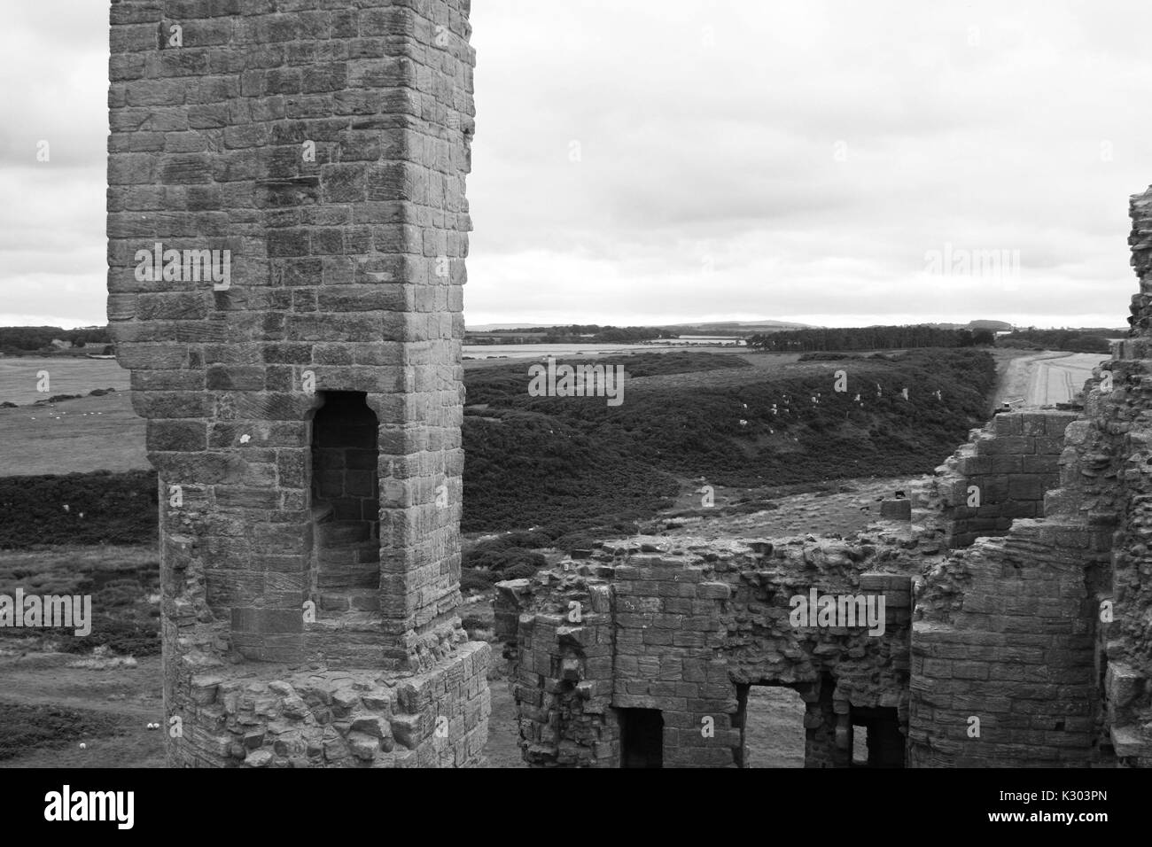 Dunstanburgh Castle Stockfoto