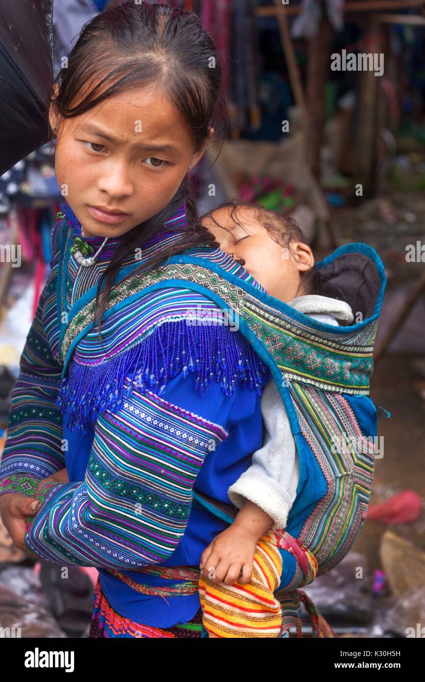 Ethnische Gruppe in Vietnam Stockfoto