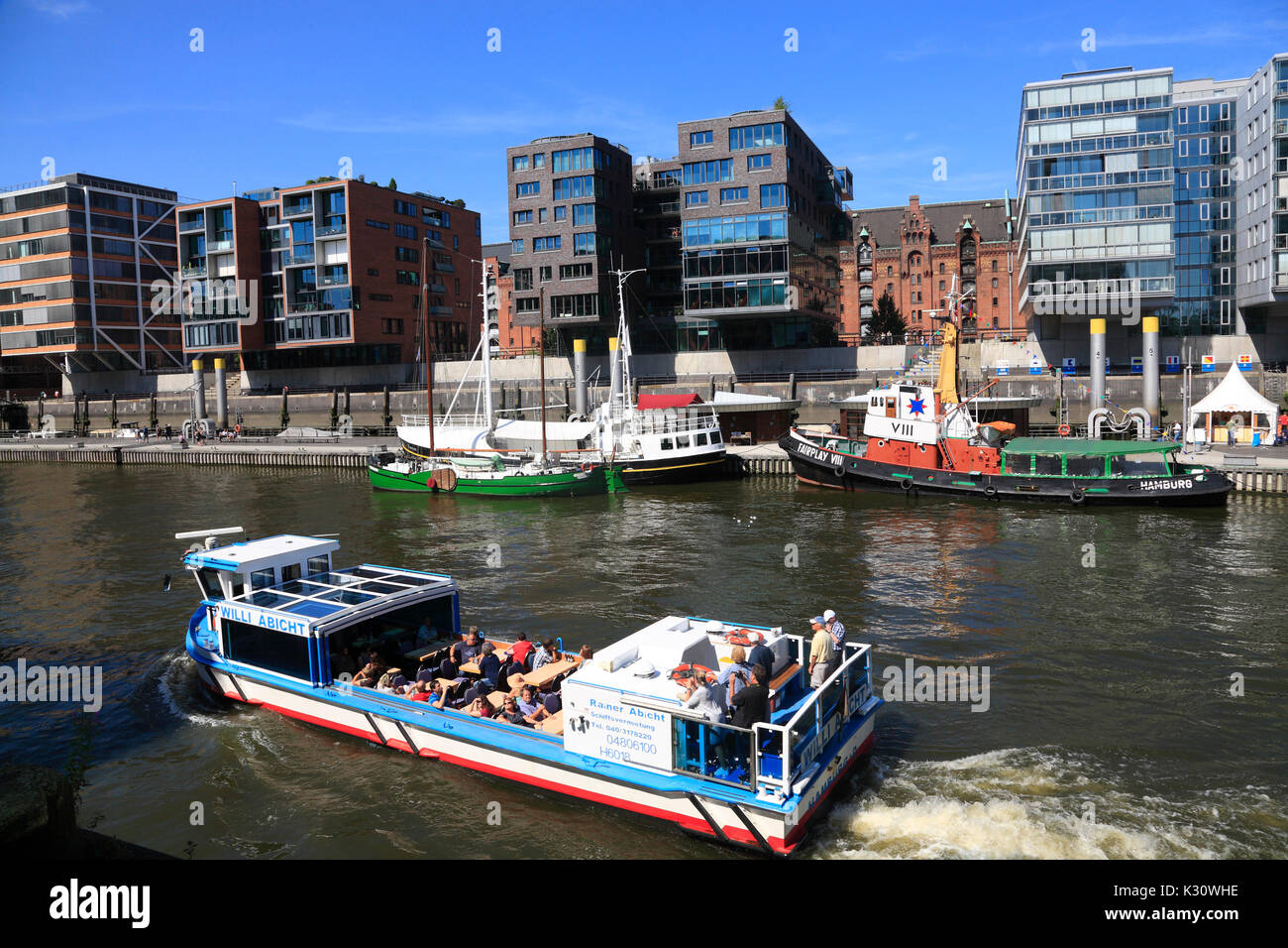 Die Hafencity, Hamburg Hafen, Deutschland, Europa Stockfoto