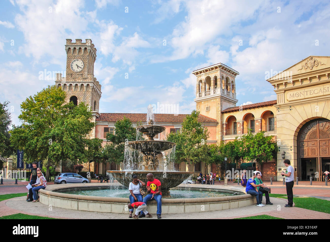 Montecasino Freizeit & Casino-Komplex, Fourways, Sandton, Johannesburg, Provinz Gauteng, Südafrika Stockfoto