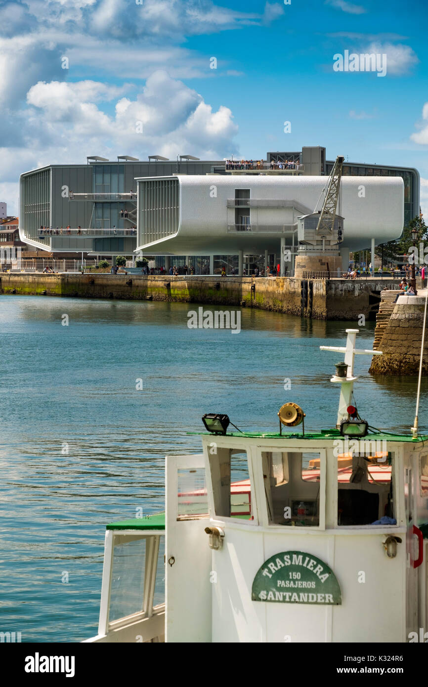 Botin Center Museum Kunst und Kultur. Botin Stiftung, Architekten Renzo Piano. Santander, Biscaya, Kantabrien, Spanien, Europa Stockfoto