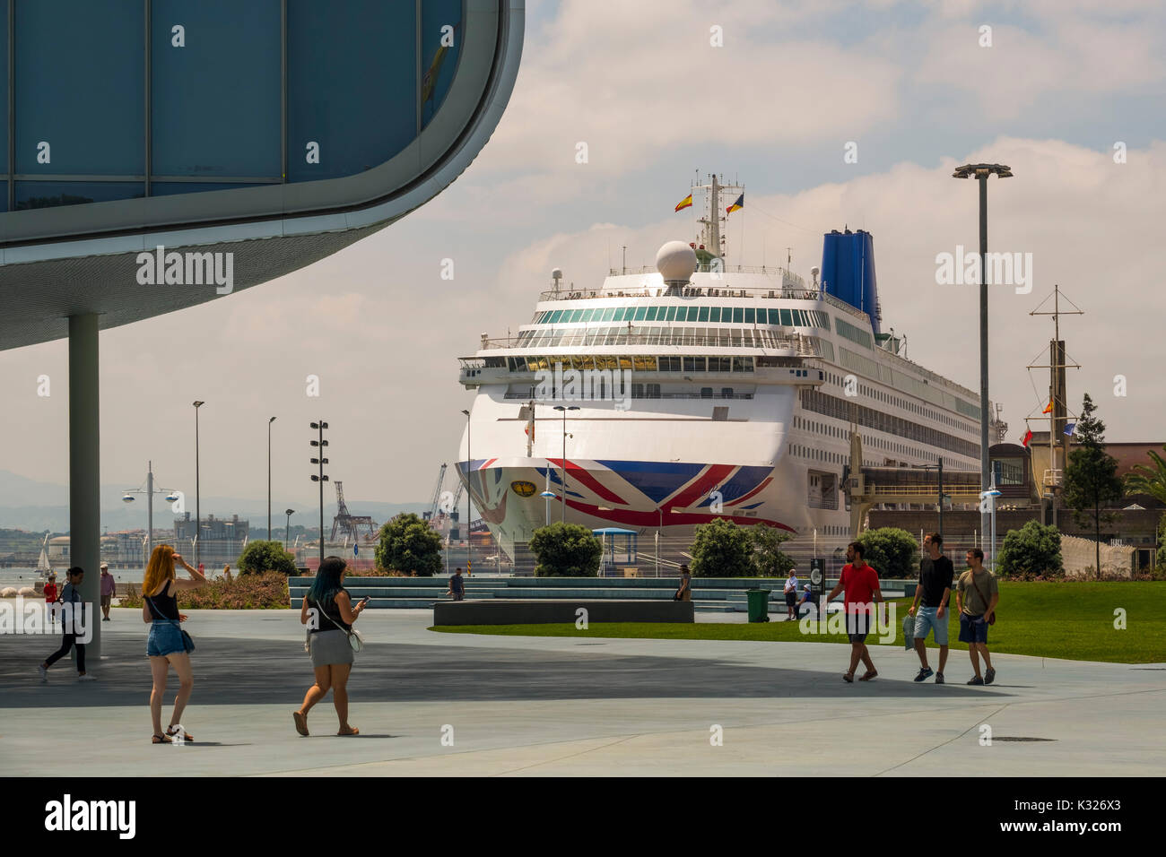 Brittany Ferries im Hafen. Santander, Biscaya, Spanien, Europa Stockfoto
