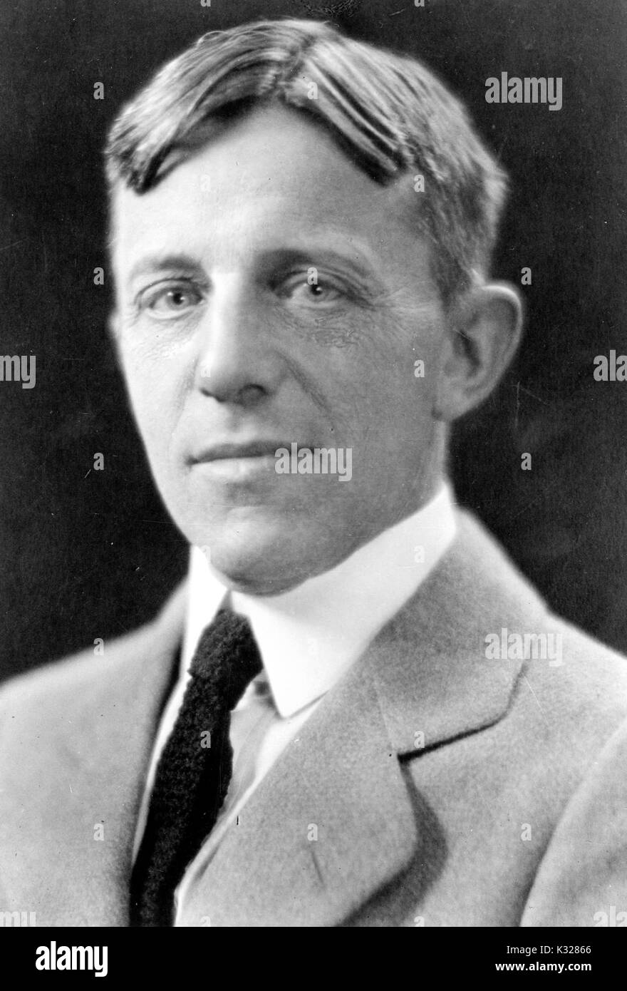 Porträt der amerikanischen Mathematiker Luther Pfahler Eisenhart, 1920. Stockfoto
