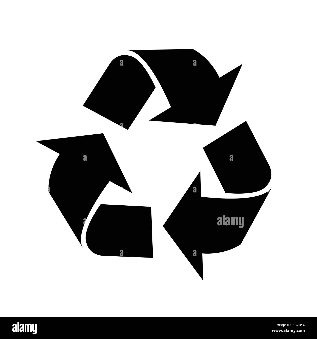 Auf das Symbol Papierkorb, iconic Symbol auf weißem Hintergrund. Vektor ein futuristisches Design. Stock Vektor