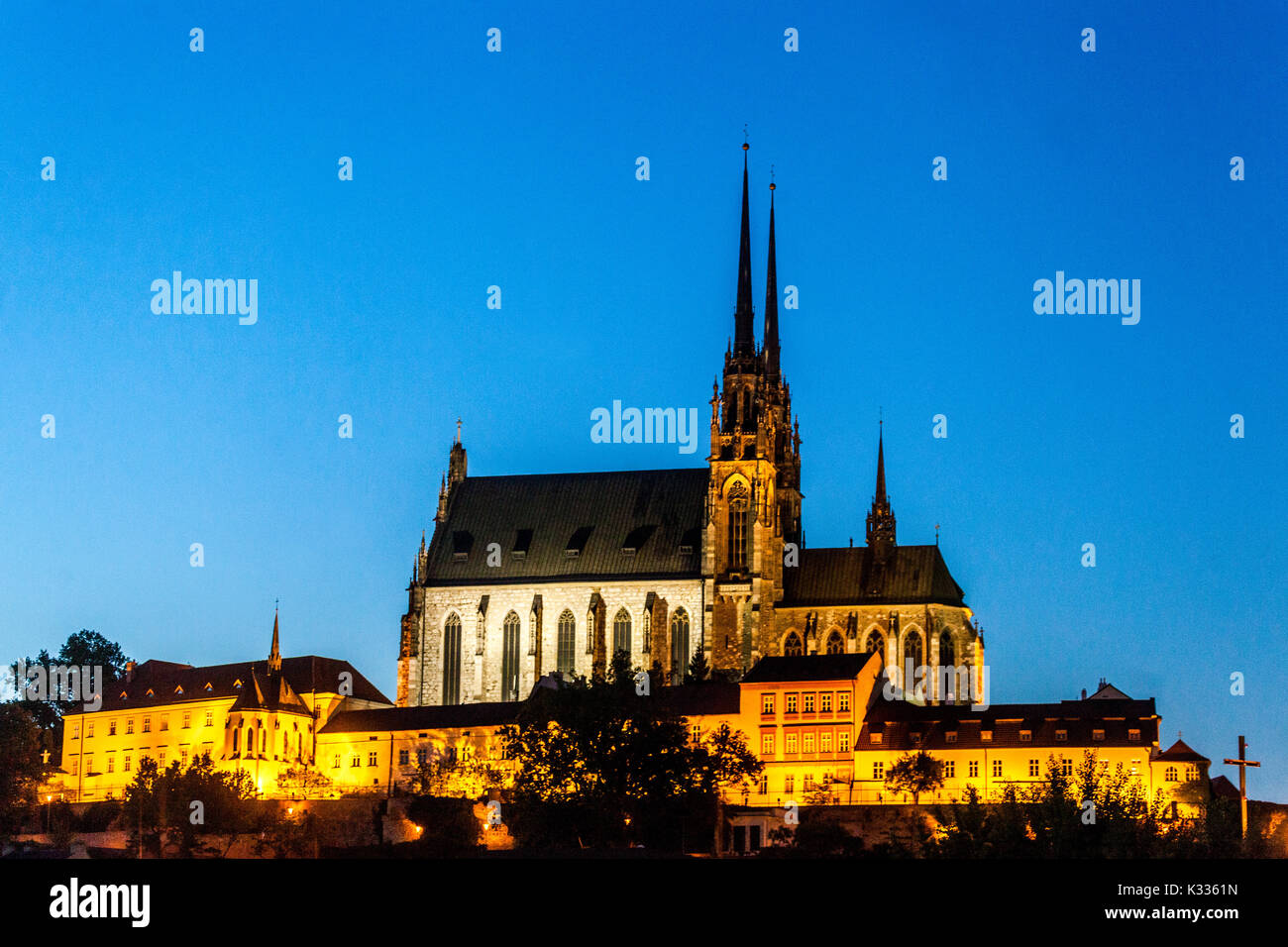 Kathedrale der Heiligen Peter und Paul Brünn Tschechische Republik Stockfoto