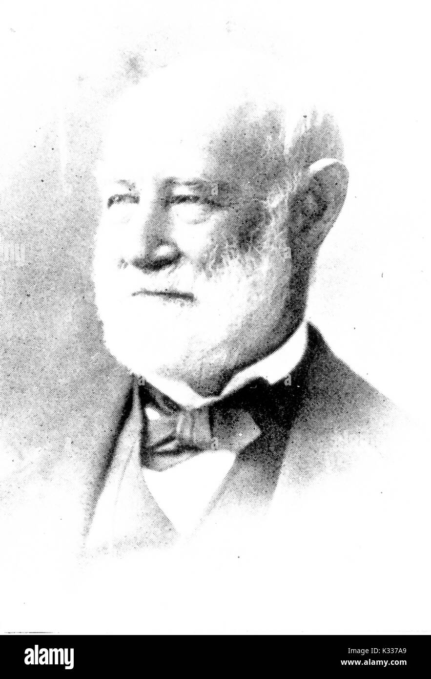 Portrait Foto der amerikanische Jurist und Richter George Washington Dobbin, 1885. Stockfoto