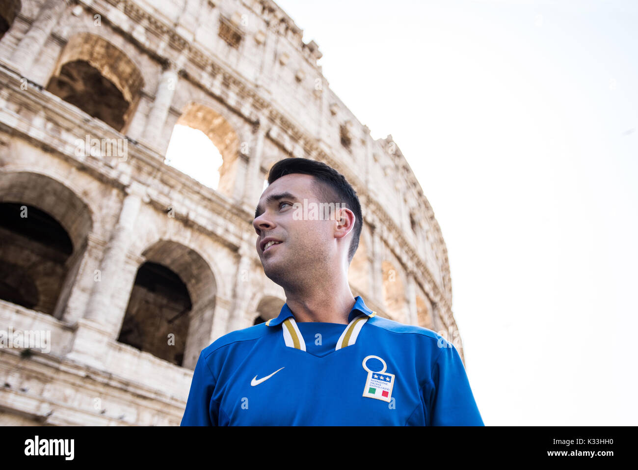 Italia Football Shirt Euro 96 Stockfoto