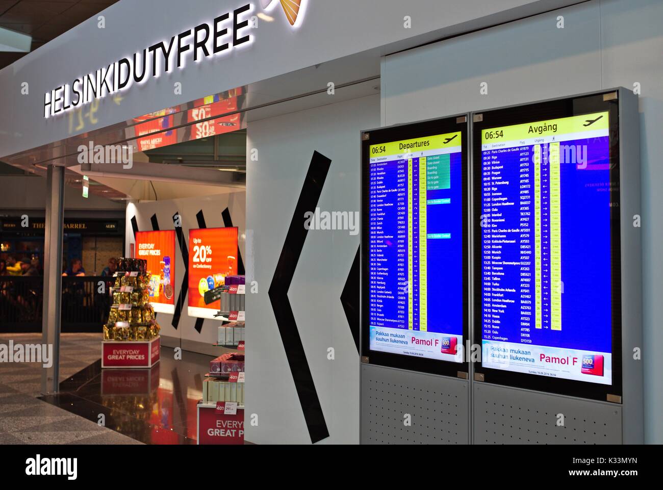 Flughafen Helsinki Stockfoto