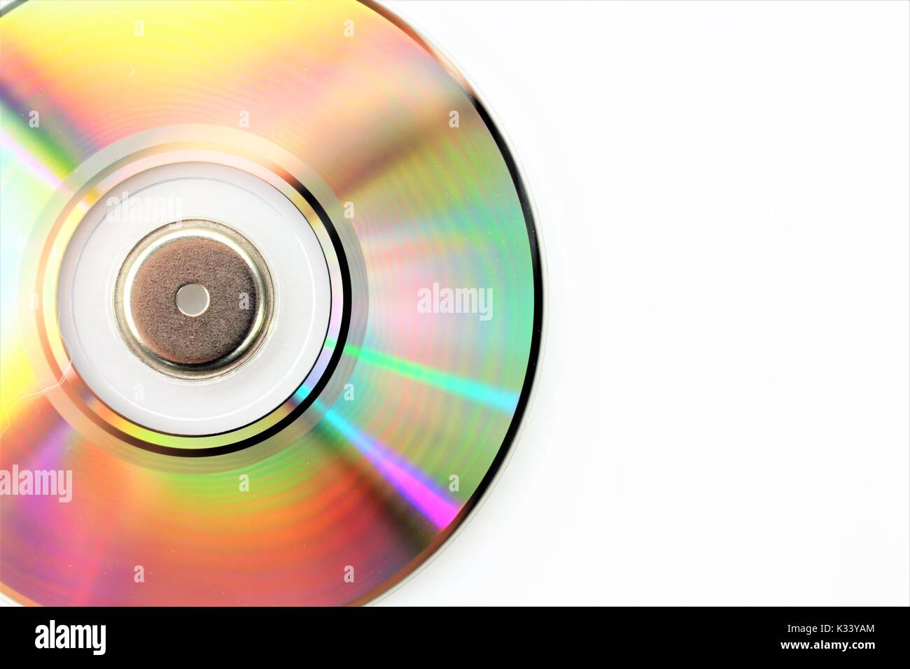 Ein Bild von einem Mini Disc cd Stockfoto