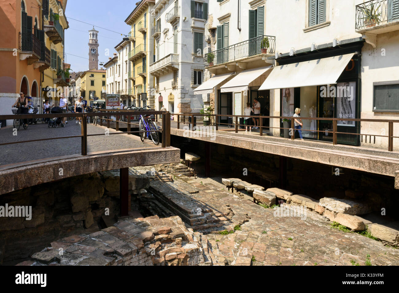 Porta Leoni, Verona, Italien Stockfoto