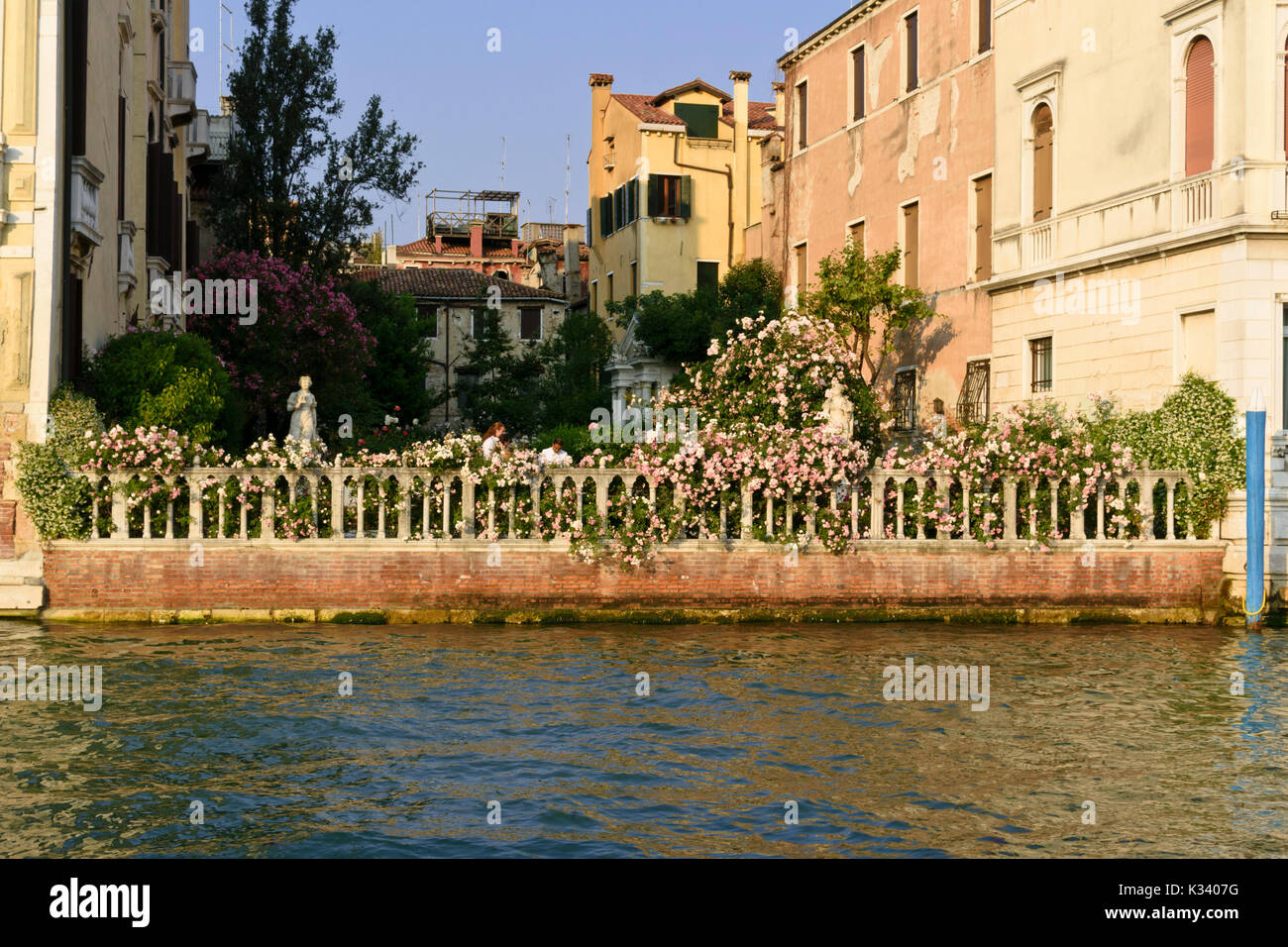 Garten des Palazzo Malipiero Venedig, Venedig, Italien Stockfotografie