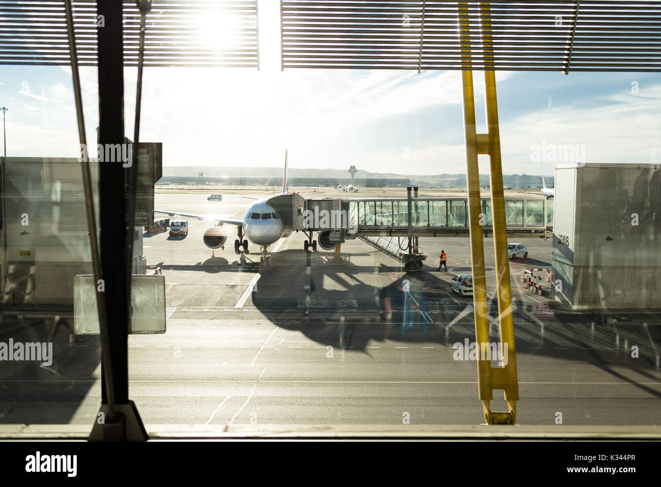 Madrid Adolfo Suarez Flughafen Stockfoto