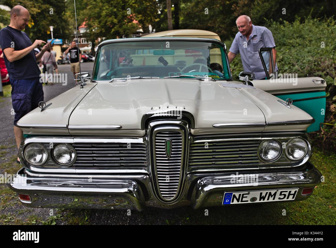 Edsel Ranger auf kleinen Classic Car Show, Deutschland Stockfoto