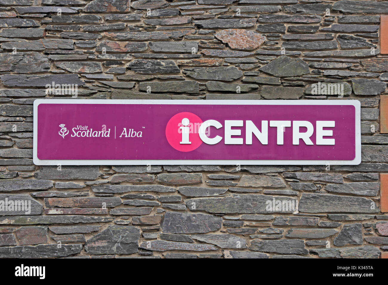 Information Center, Aberfoyle, Schottland Stockfoto