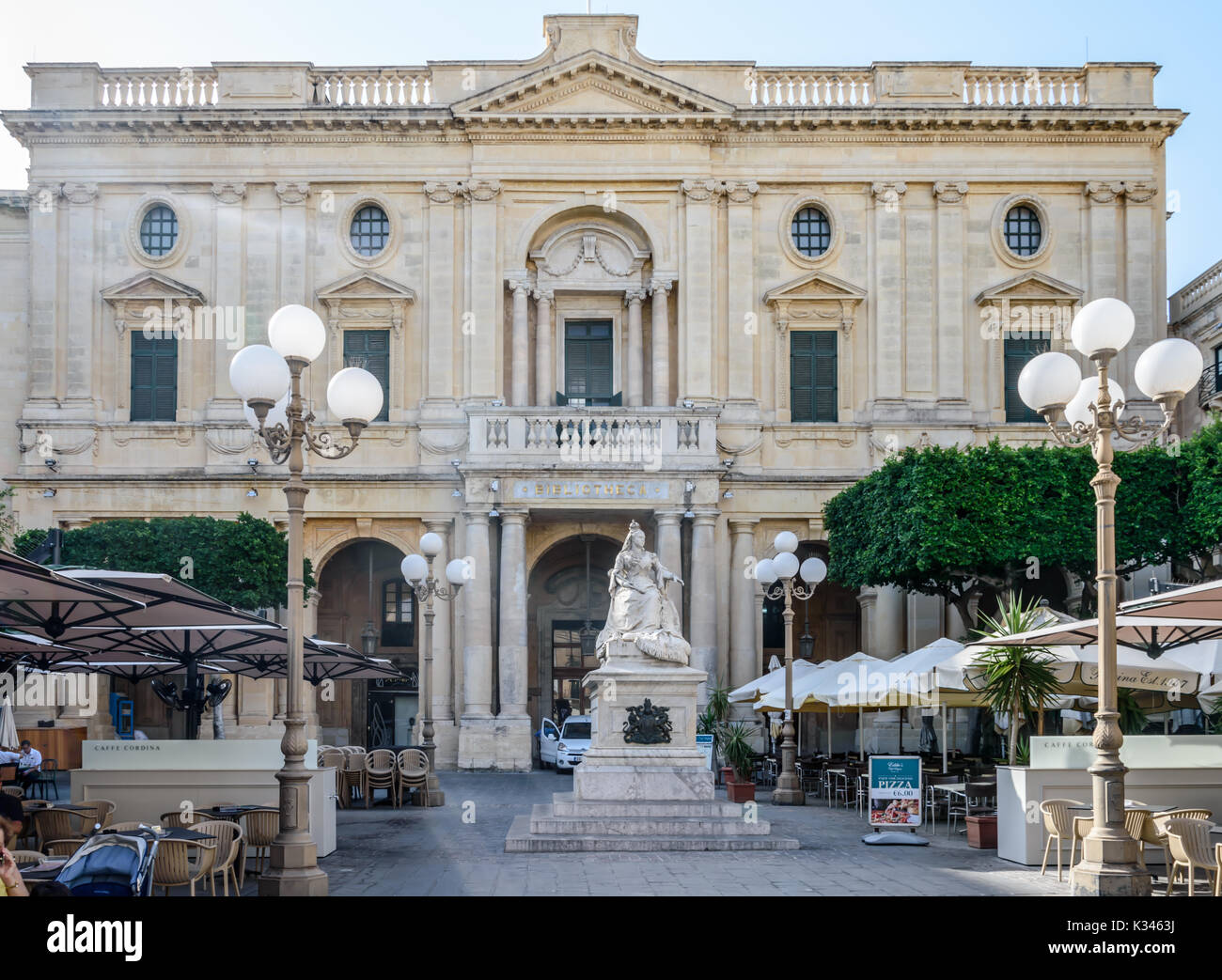 Nationalbibliothek von Malta Stockfoto