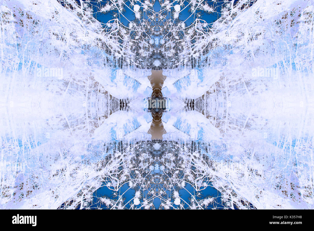 Eine kühle Farben traumhafte Abstract Background Image. Stockfoto