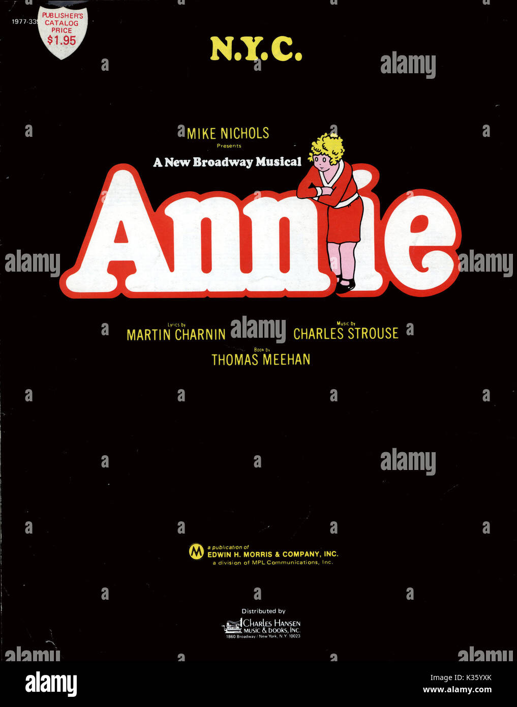 ANNIE DAS MUSICAL THEATER Stockfoto