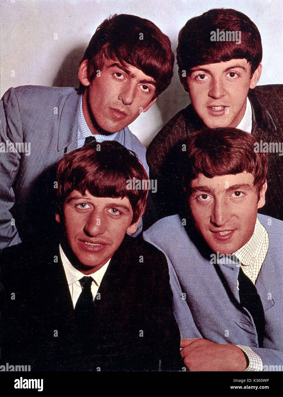 Die BEATLES top: George Harrison, PAUL McCARTNEY; unten: Ringo Starr, JOHN LENNON Stockfoto