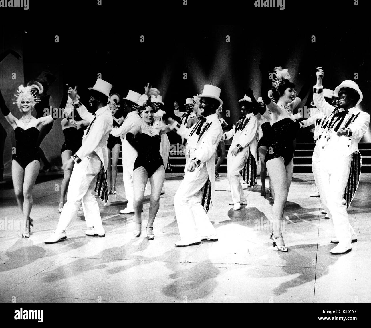 Die SCHWARZEN UND WEISSEN MINSTREL SHOW Stockfoto