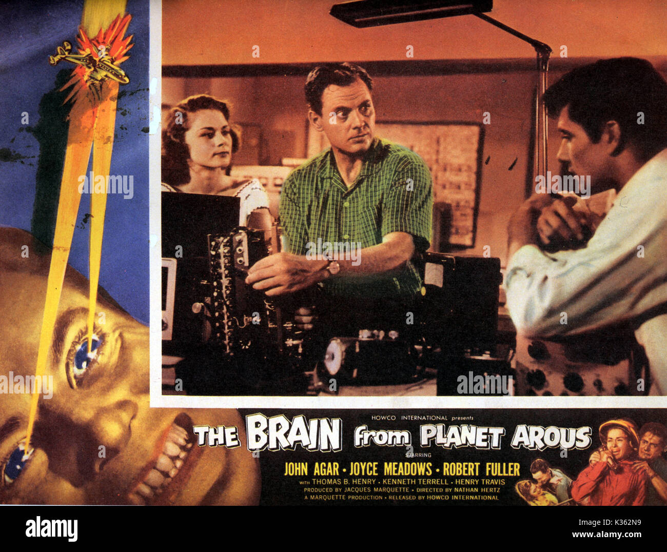 Das GEHIRN VOM PLANETEN AROUS 1950er B-Movies Poster Poster VON DER RONALD GRANT ARCHIV FILM VON MARQUETTE PRODUCTIONS LTD. Das Gehirn VOM PLANETEN AROUS Stockfoto