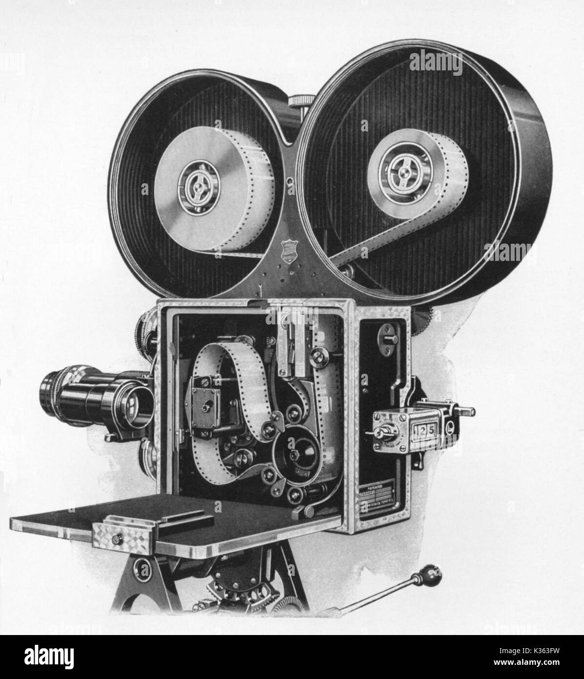 BELL UND HOWELL PROFESSIONELLEN FILM Kameras Innenbereich Stockfoto