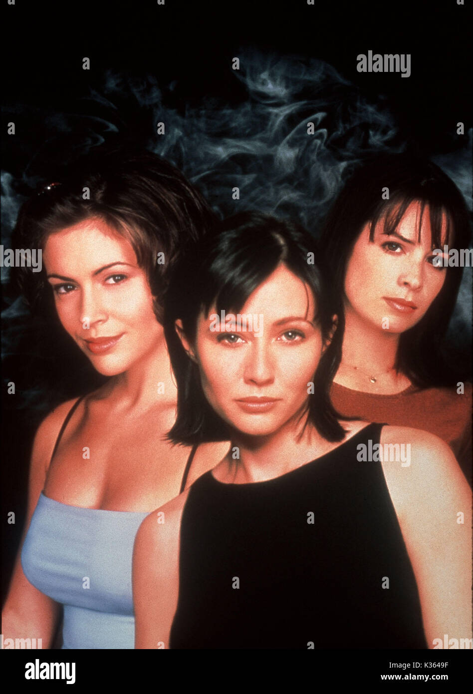 CHARMED L-R, Alyssa Milano, Shannen Doherty, Holly Marie Combs Stockfoto
