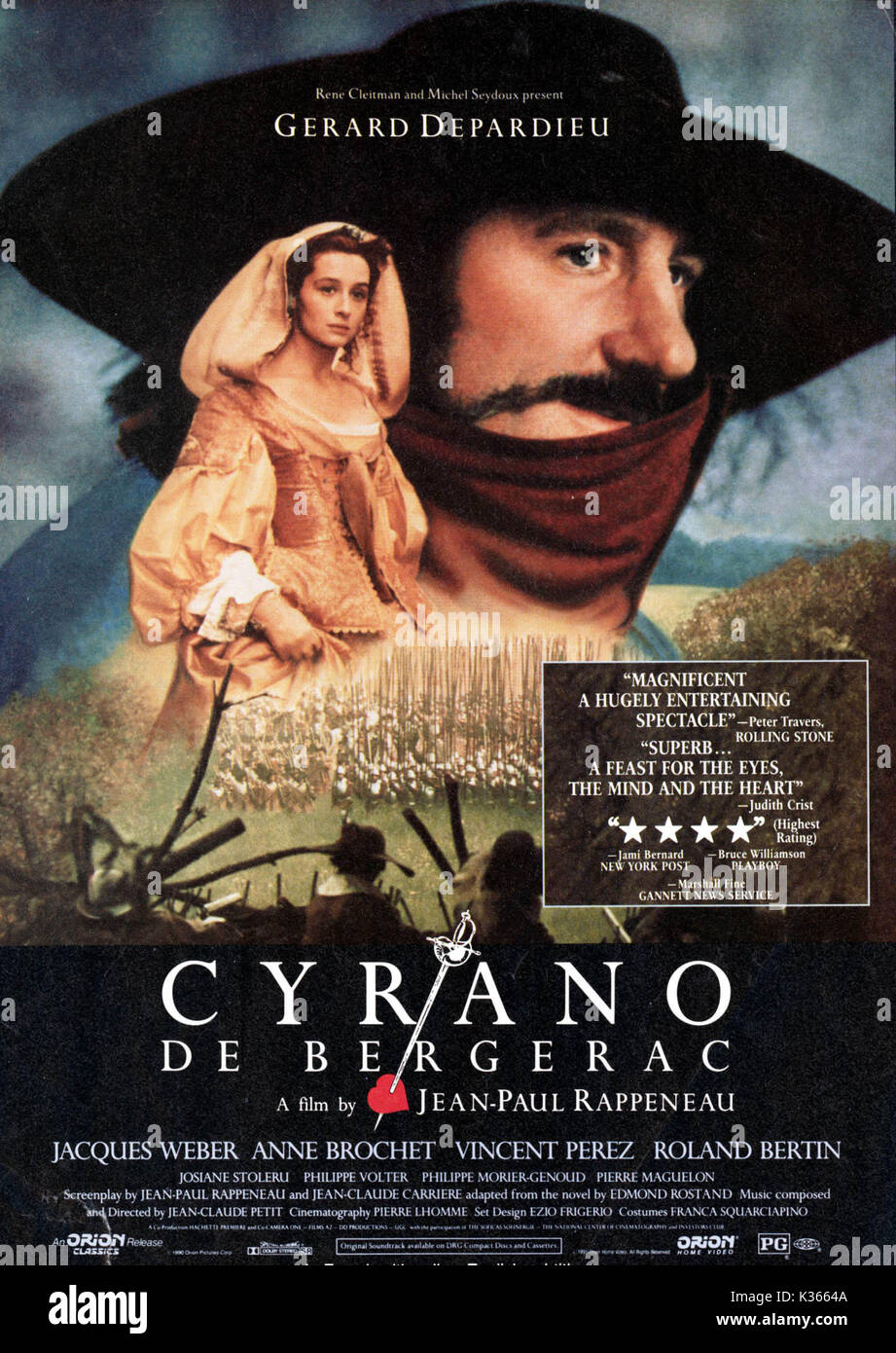 CYRANO DE BERGERAC Datum: 1990 Stockfoto