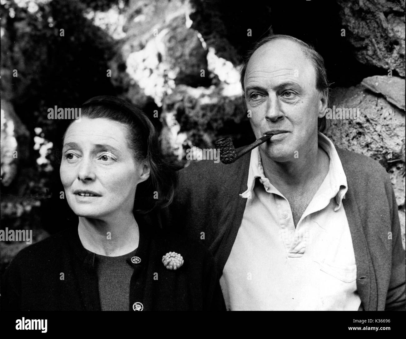 Kinder des Autors Roald Dahl (1916-1990) mit seiner Frau Patricia Neal. Stockfoto