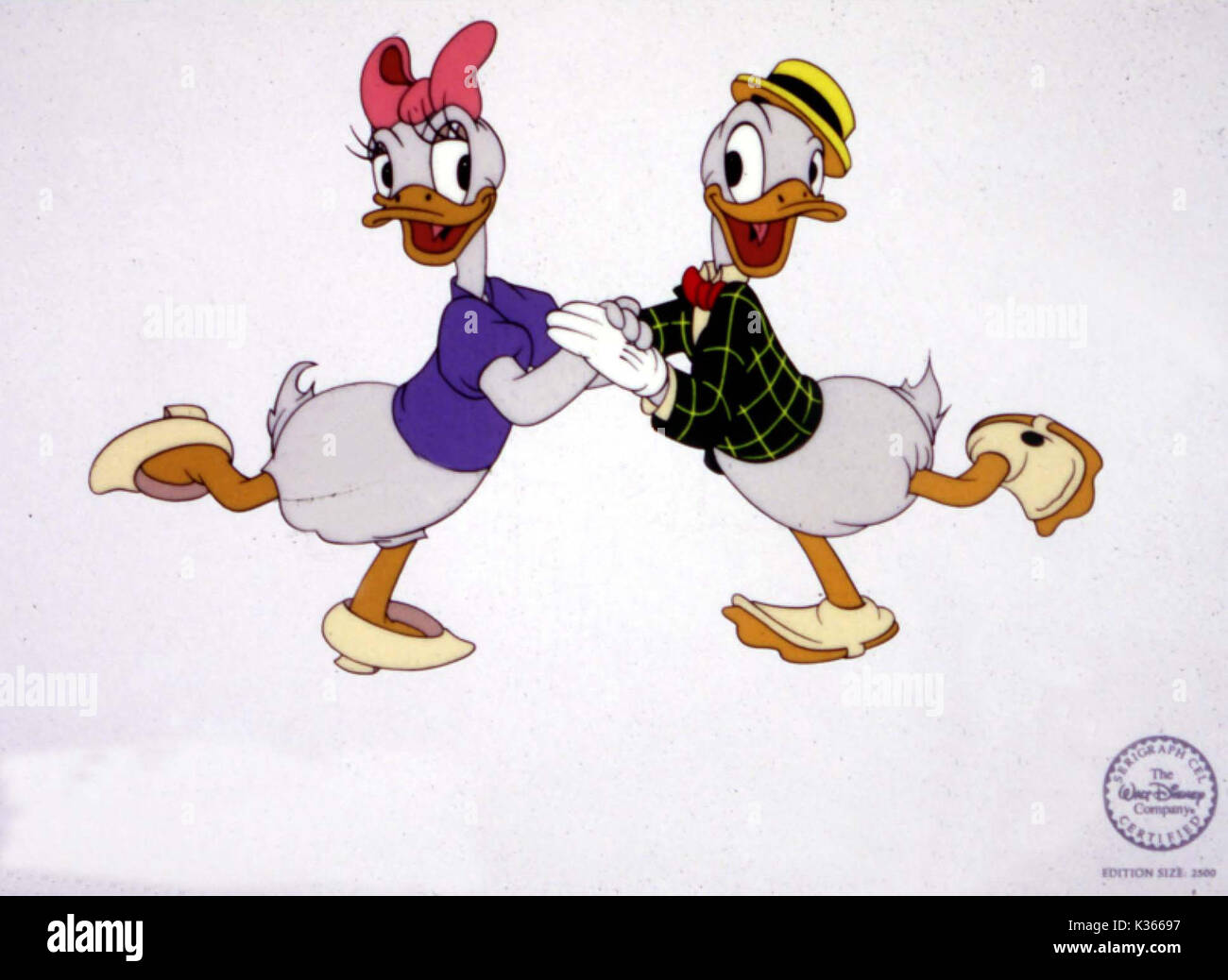 DONALD Duck, Daisy Duck Stockfoto