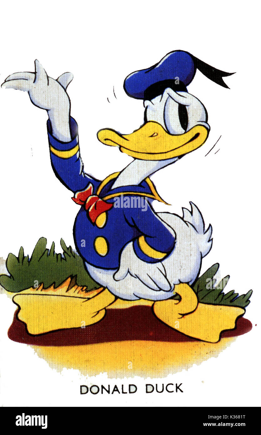 DONALD DUCK BITTE CREDIT COPYRIGHT DISNEY Stockfoto