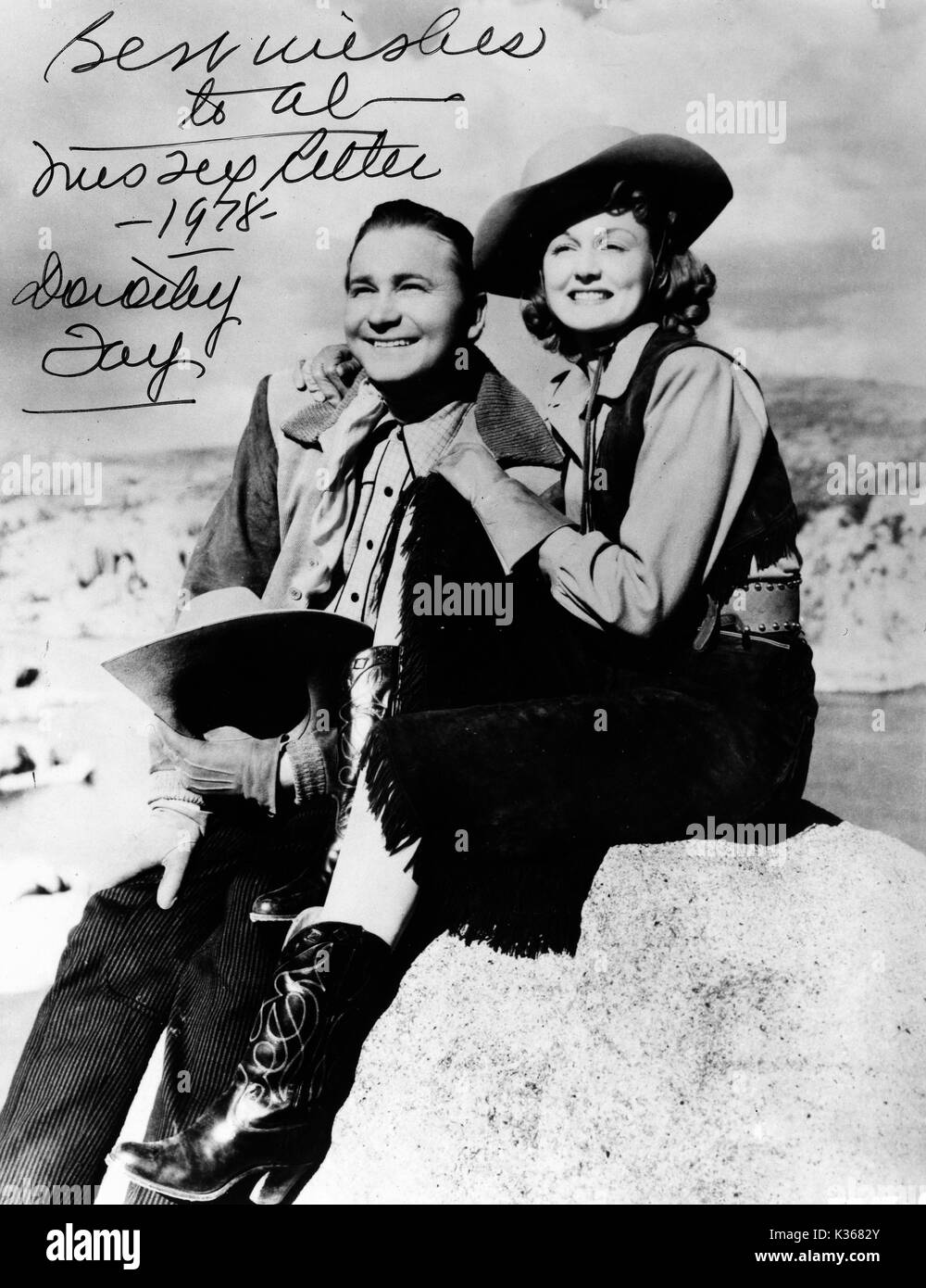TEX RITTER, DOROTHY RITTER Stockfoto