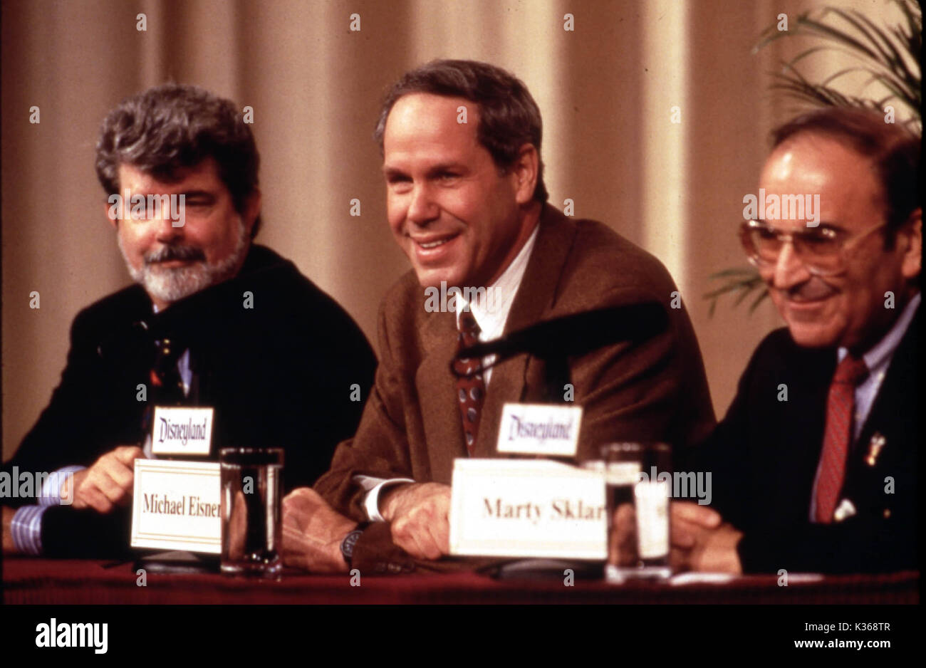 GEORGE LUCAS, Michael Eisner, MARTY SKLAR film Führungskräfte Stockfoto