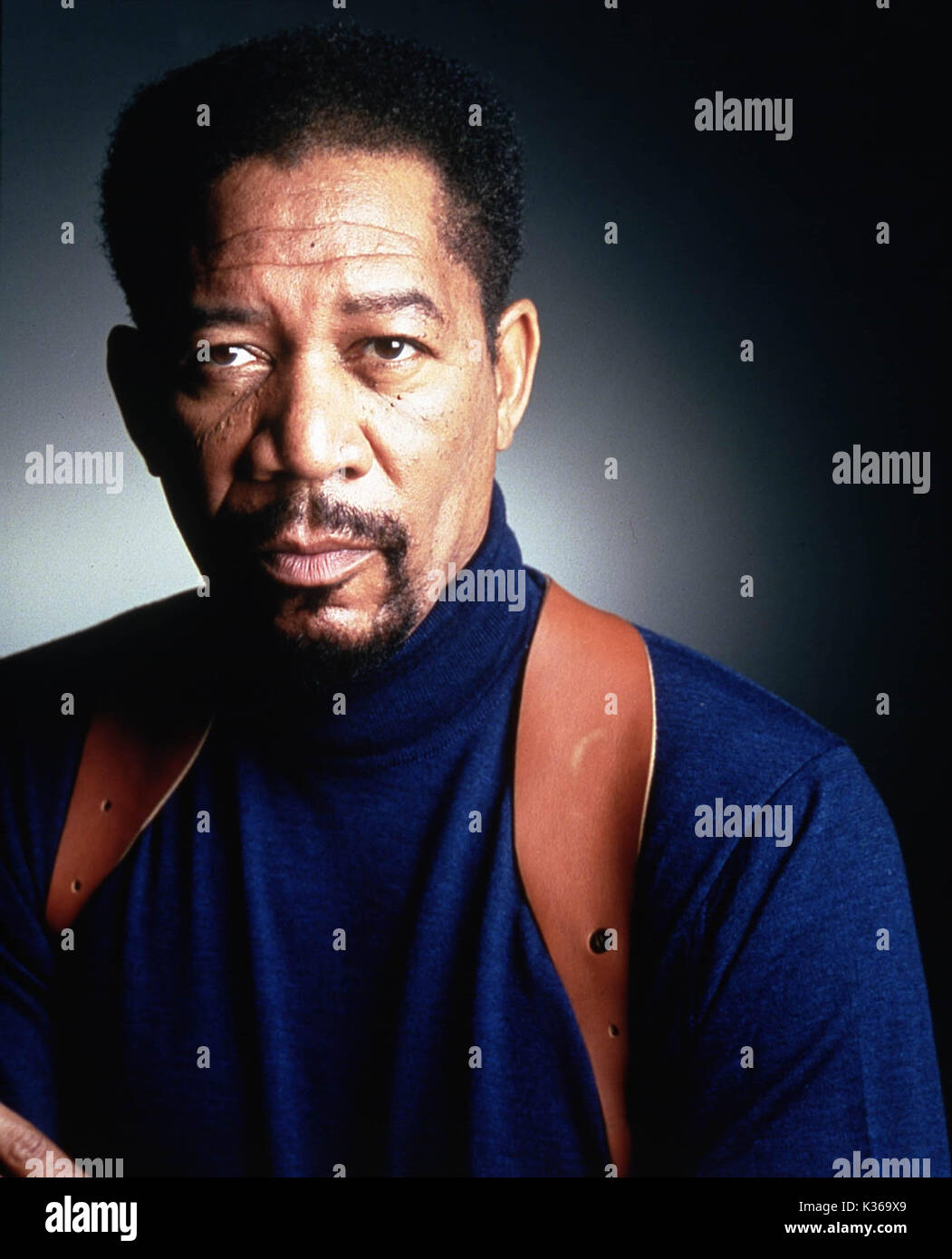 Die Mädchen küssen Morgan Freeman Datum: 1997 Stockfoto