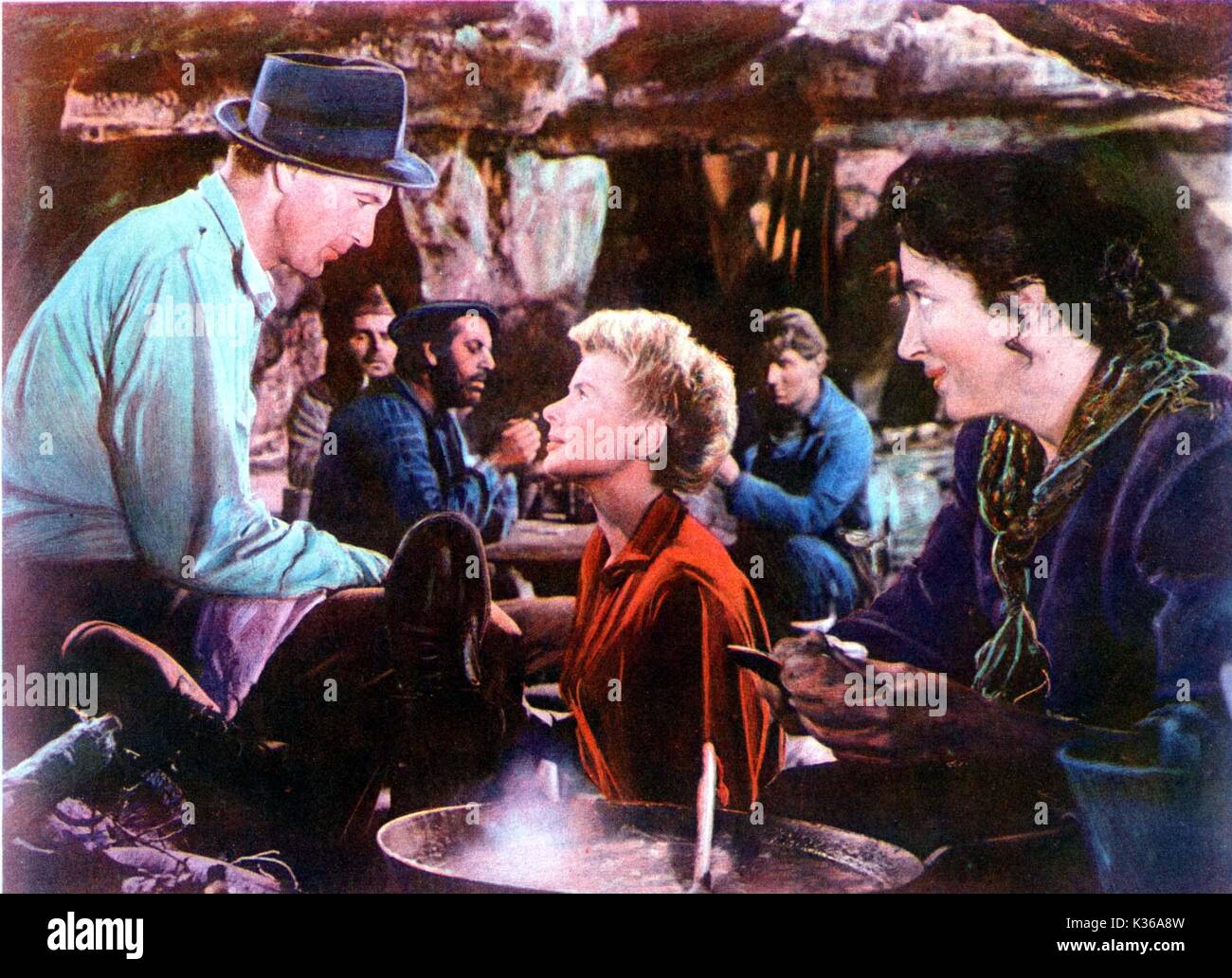 Wem die Stunde schlägt Gary Cooper, Ingrid Bergman und Katina Paxinou Datum: 1943 Stockfoto