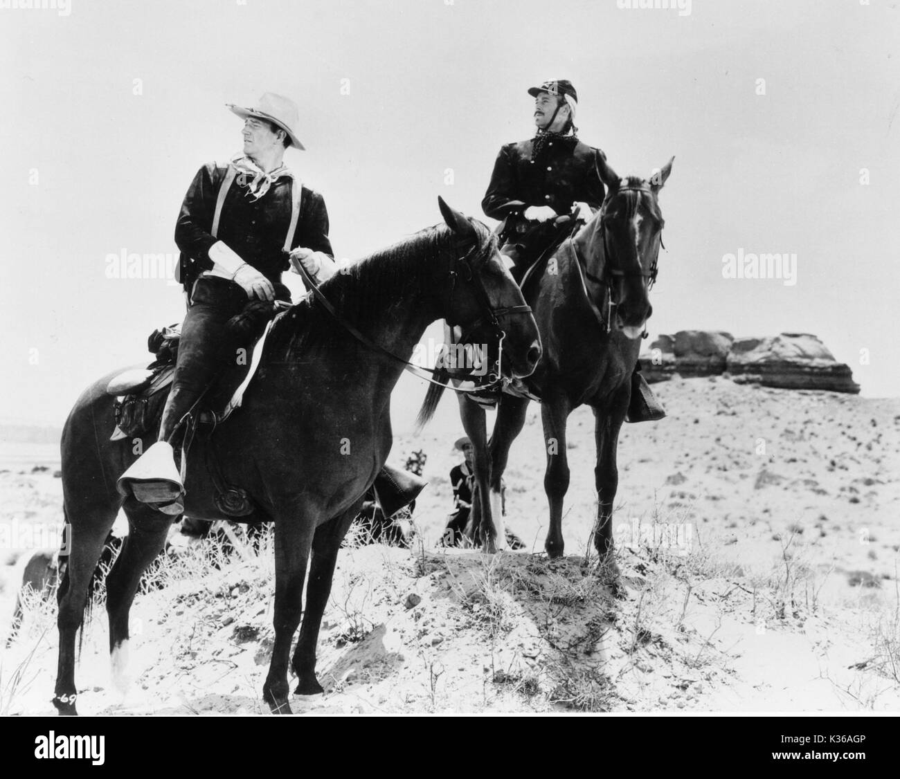FORT APACHE JOHN WAYNE, Henry Fonda Stockfoto
