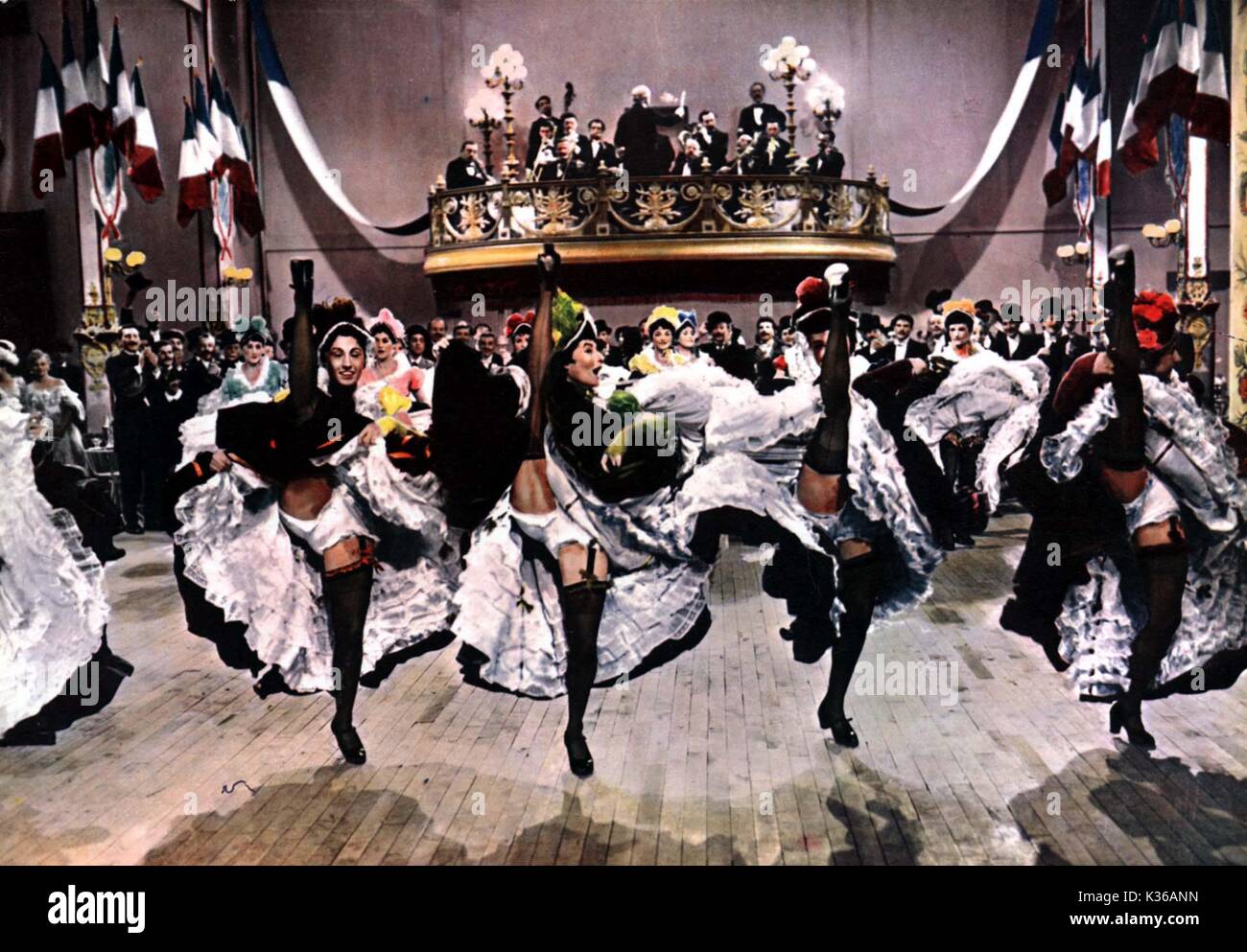 Franzosische Cancan Datum: 1955 Stockfoto