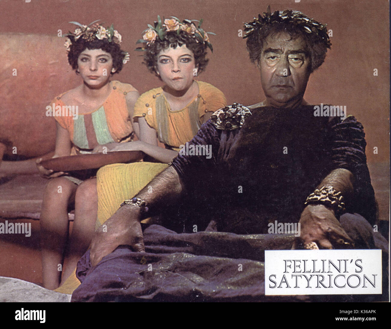 Fellinis Satyricon MARIO ROMAGNOLI rechts Datum: 1969 Stockfoto