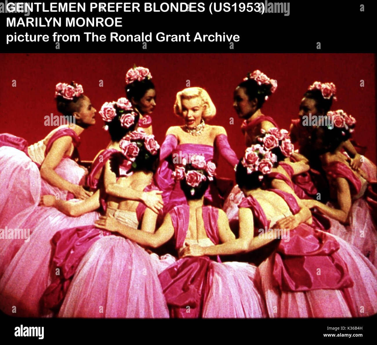 Blondinen bevorzugt Marilyn Monroe Datum: 1953 Stockfoto