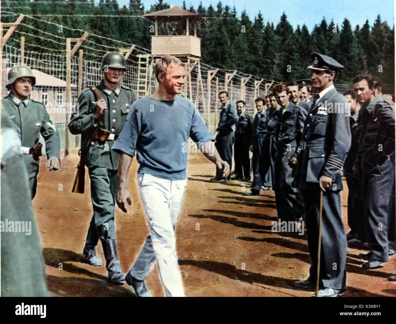 THE GREAT ESCAPE STEVE McQUEEN EIN UNITED ARTIS FILM Datum: 1963 Stockfoto